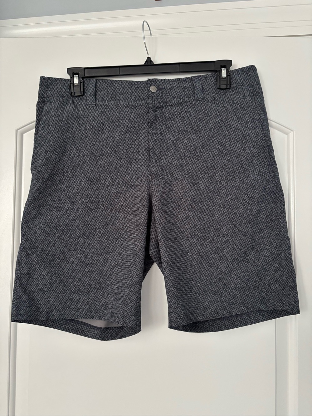 Callaway Men's Opti-Dri Performance Golf Shorts - Grey Textured Micro-Pattern 36